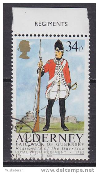 Alderney 1985 Mi. 27    34 P Historische Uniformen Royal Irish Regiment (1782) - Alderney