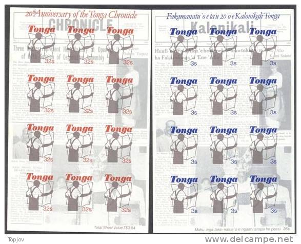 TONGA  -  NEWSPAPER  COMPLETE  - ** MNH - 1984 - Tonga (1970-...)