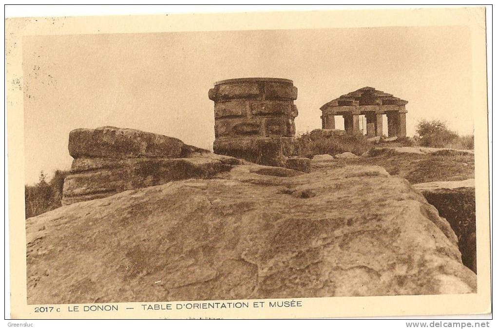 LE DONON (Bas- Rhin) TABLE D´ORIENTATION ET MUSEE. Cpsm Voyagée 1934 - Autres & Non Classés