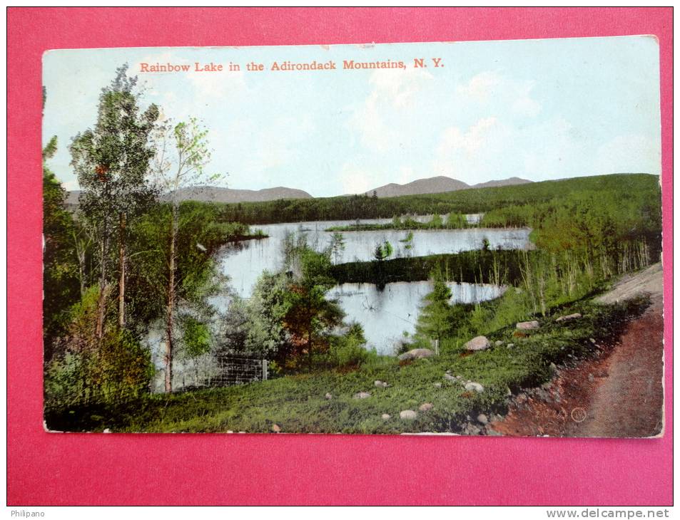 New York > Adirondack  Rainbow Lake   1910 Cancel  --  ---- ---- --- Ref 516 - Adirondack