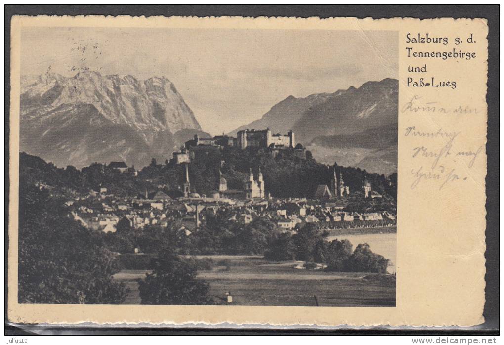 GERMANY 1938 Salzburg Tennengebirge Und Pass-Lues Used #13317 - Freilassing