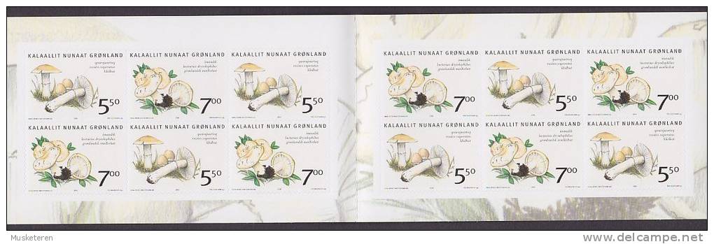 Greenland 2006 Mi. 467-68 Pilze Mushrooms Markenheftchen Booklet (2 Scans) MNH** - Carnets