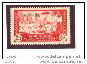 MA161-LAB2925TCUSC.Maroc.Marocco   .MARRUECOS   ESPAÑOL Boda De El Jalifa.1936   .(Ed  161*)con Charnela.MUY BONITO - Otros & Sin Clasificación