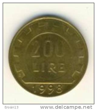 MONNAIE - ITALIE - Italia 200 Lire 1998 - 200 Lire