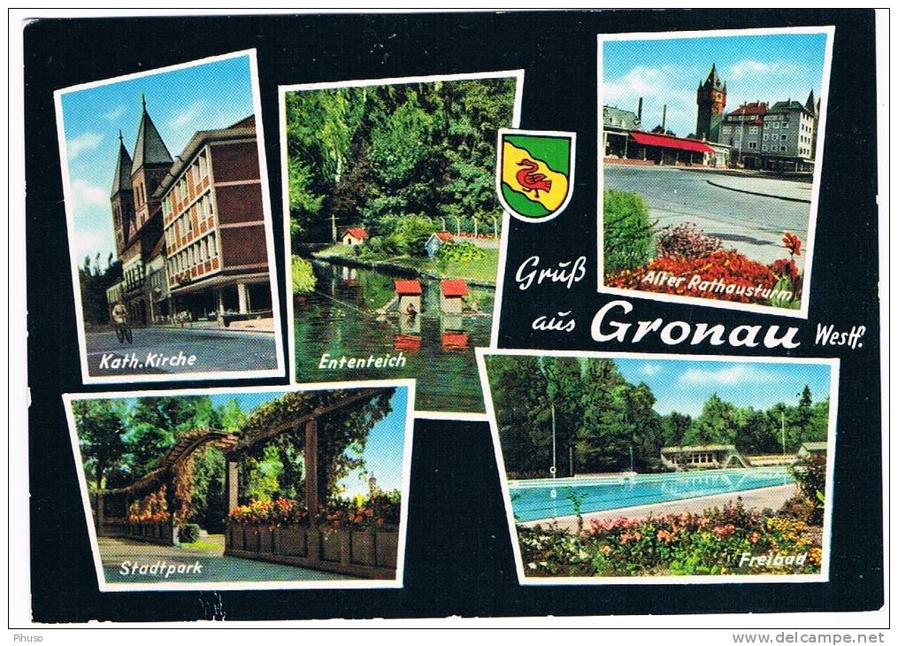D2887   GRONAU : Gruss Aus ( Multi-view) - Gronau