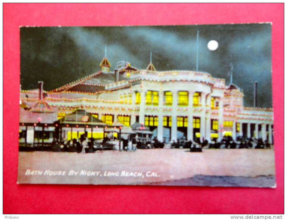 - California > Long Beach   Bath House By Night Ca 1910 ==  === ====  Ref 517 - Long Beach