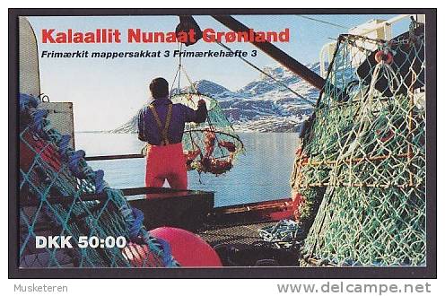 Greenland 1993 MH-MiNr. 3 Königin Queen Margrethe & Krabben (Cz. Slania) Markenheftchen Booklet (2 Scans) MNH** - Booklets