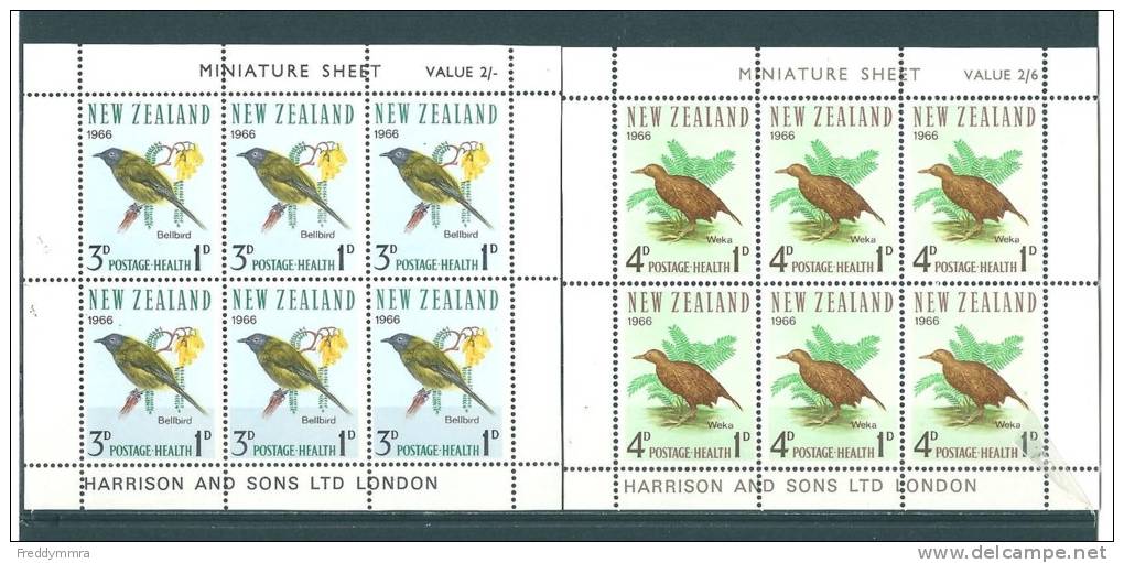 N. Zélande: BF 19/ 20 ** - Blocks & Sheetlets