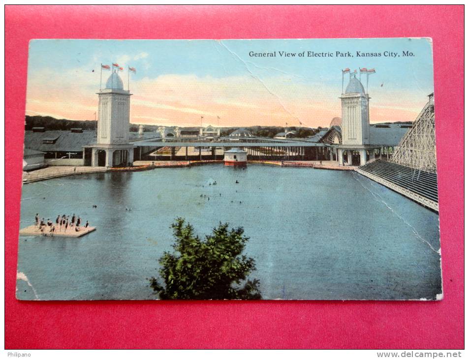 Kansas City – Missouri  Amusement Park Electric Park  Kansas City – Missouri  1912 Cancel Cr    --- ====    === Ref 517 - Kansas City – Missouri