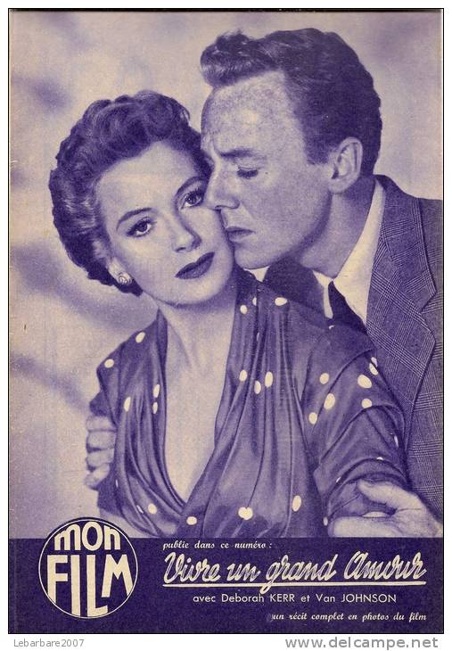 MON FILM  N° 481 - 1955 " A L'OMBRE DES POTENCES " JAMES CAGNEY + " VIVRE UN GRAND AMOUR " DEBORAH KERR - Cinéma
