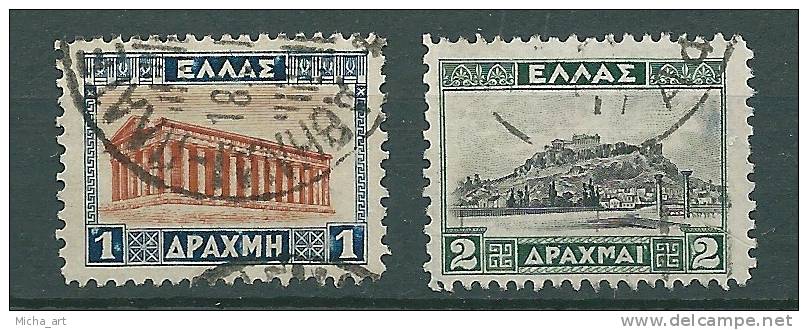 Greece 1931-35 Landscapes II 2 Val Used S0485 - Usati