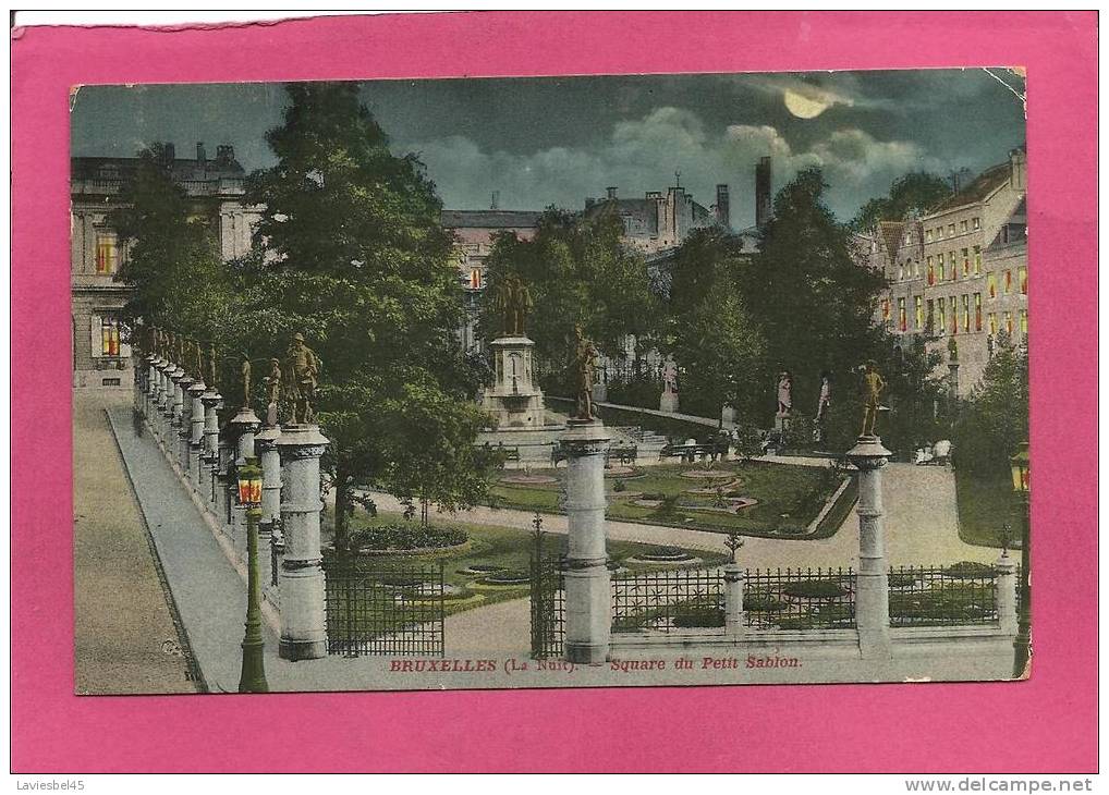 BRUXELLES . SQUARE DU PETIT SABLON . ANNEE 1908 - Bruselas La Noche