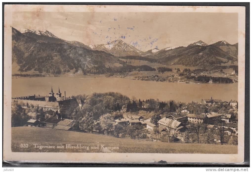 GERMANY Tegernsee Mit Hirsdiberg Und Kampen #13322 - Bad Wiessee