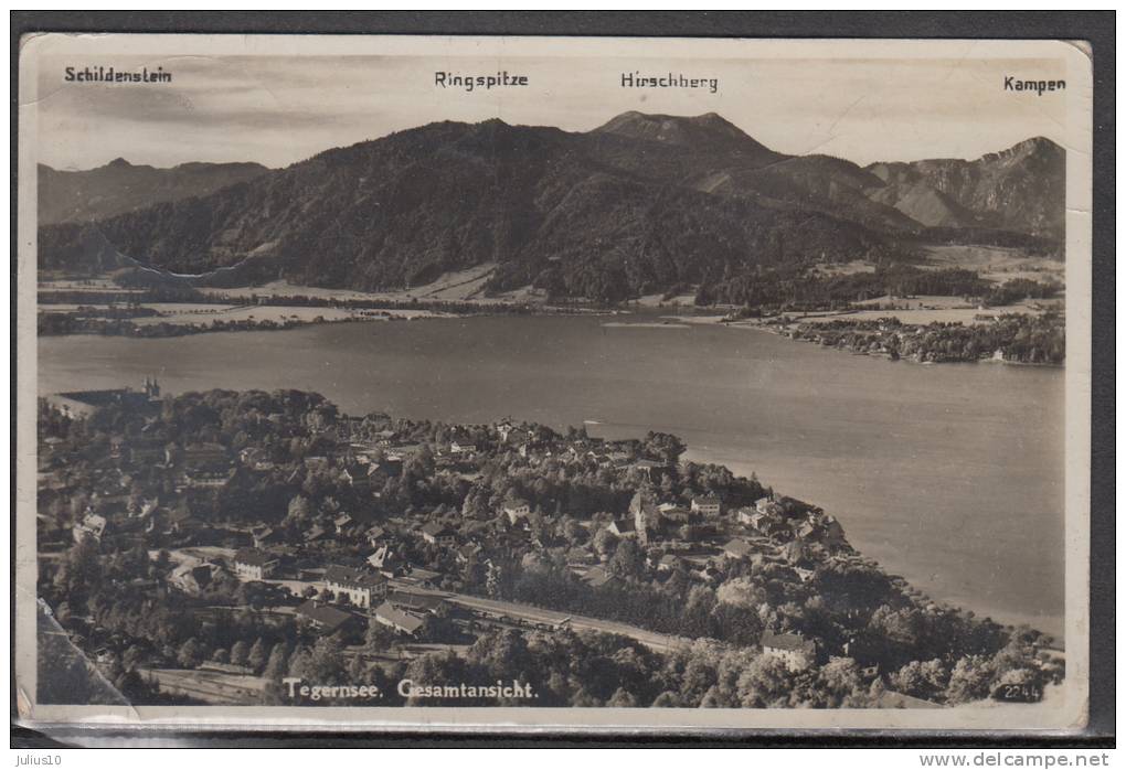 GERMANY 1937 Tegernsee Gesamtansicht Used #13324 - Bad Wiessee