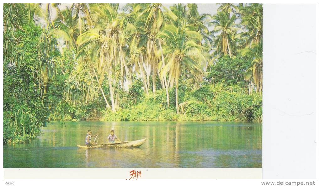 Fiji - Youngsters Playing On River.  B-1033 - Figi