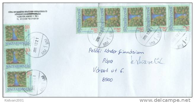 Hungary Stamps On Cover, Foded! - Peacocks