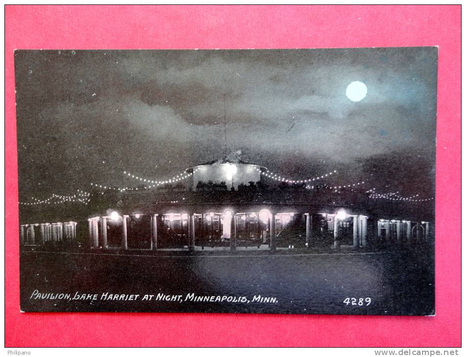 Pavilion, Lake Harriet At Night  Minnesota > Minneapolis  Ca 1910-- Ref  517 - Minneapolis