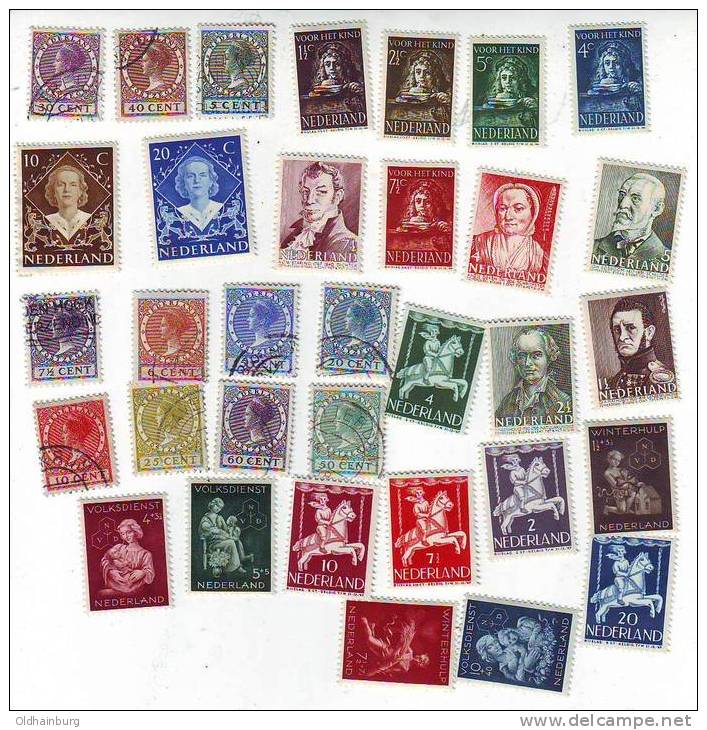 020j: Niederlande- Lot Altsammlung ** Und Gestempelt - Unused Stamps