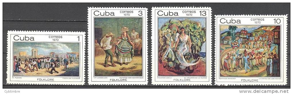 Cuba: Yvert N° 1444/7**; MNH; Tableaux; Peinture; Painting - Neufs