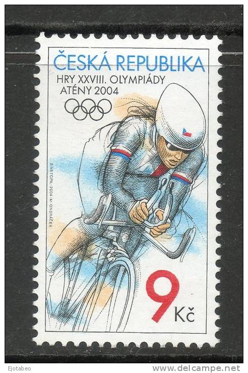 1 REPUBLICA CHEKA  2004 -Yvert 375, Michel 404- Mint, Nuevo, Unused  TT:Juegos Olímpicos -Atenas 2004 - Gebruikt