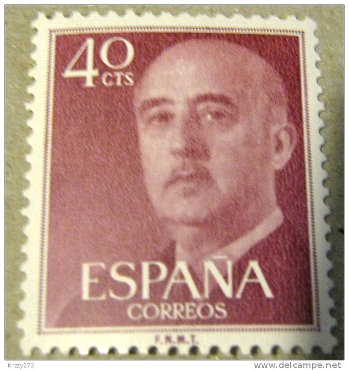 Spain 1955 General Franco 40c- Mint - Nuevos