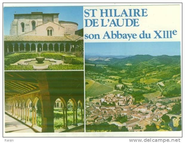 11 St Hilaire De L´Aude Et Son Abbaye Du XIIIe  Multi Vues  CPSM  TBE - Saint Hilaire