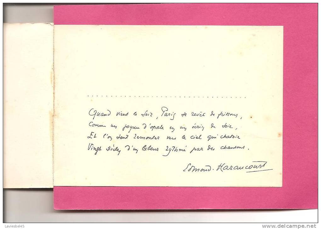 PARIS EN FLANANT "YVON" . BLOC DE 20 VUES (Il N'en Reste Que 11)  - Dédicace Imprimée Edmond HARANCOURT - Konvolute, Lots, Sammlungen