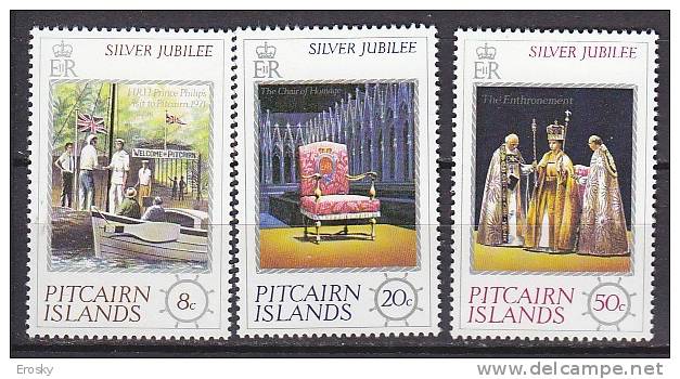 P3897 - BRITISH COLONIES PITCAIRN Yv N°158/60 ** SILVER JUBILEE - Pitcairninsel