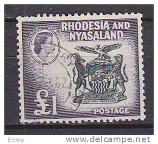 P3924 - BRITISH COLONIES RHODESIA &amp; NYASALAND Yv N°32 - Rhodesia & Nyasaland (1954-1963)