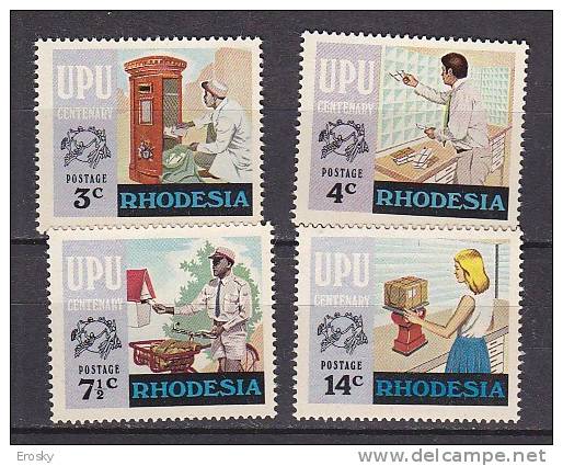 P3912 - BRITISH COLONIES RHODESIA Yv N°249/52 ** UPU - Rhodesien (1964-1980)