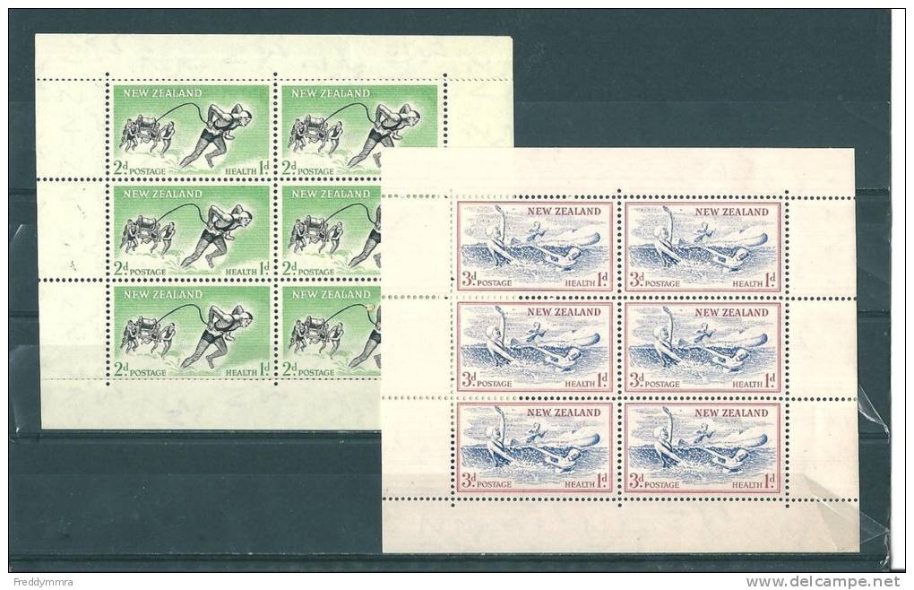 N. Zélande: 362/ 363 En Petits Feuillets ( Les Timbres **) - Nuevos