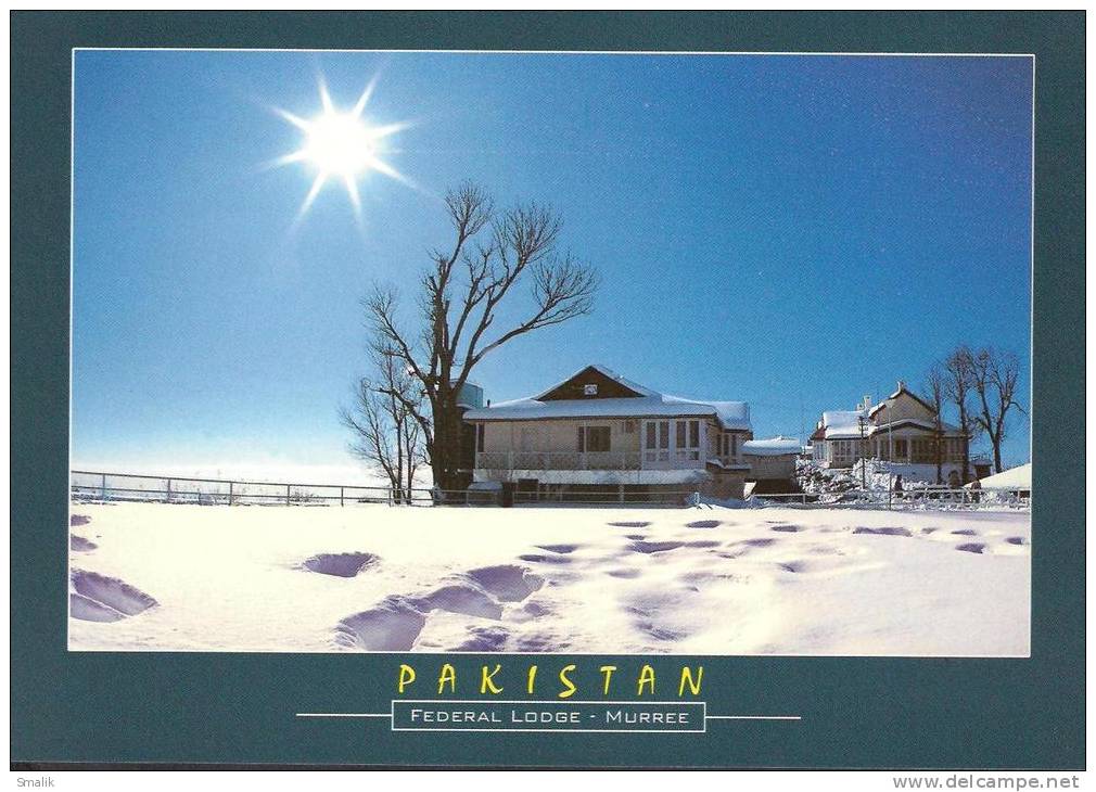 LC167 PAKISTAN POSTCARD Federal Lodge - Murree, Unused - Pakistan