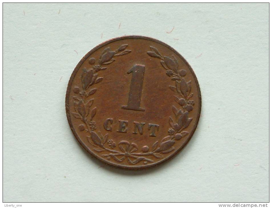 1882 - 1 Cent / KM 107 ( Uncleaned - For Grade, Please See Photo ) ! - 1849-1890: Willem III.