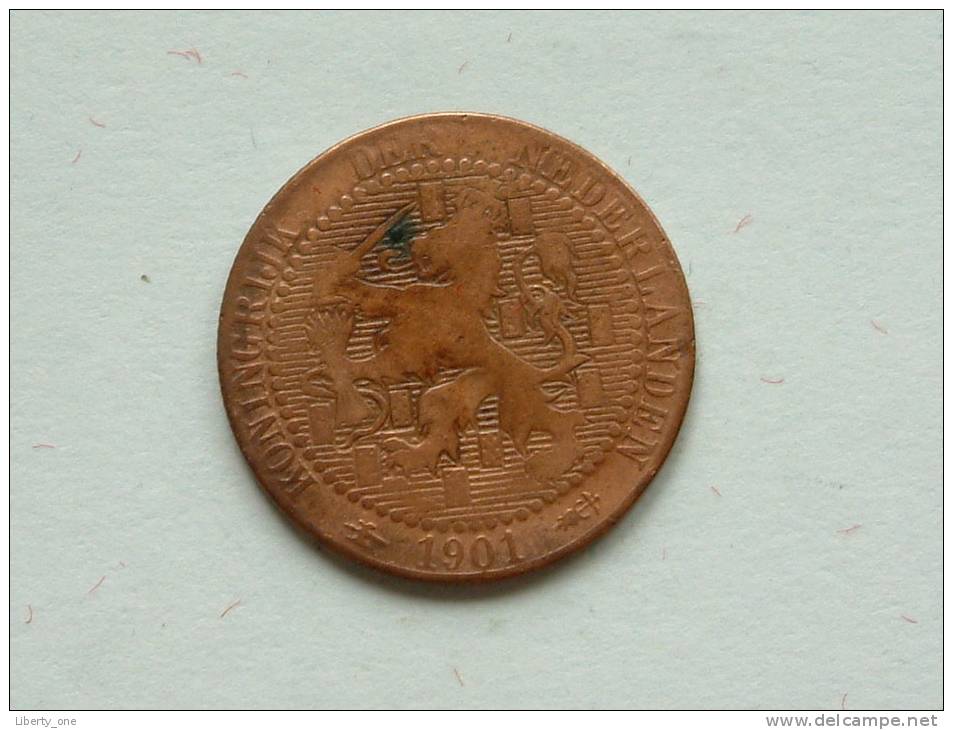 1901 - 1 Cent / KM 131 ( KoninGrijk / Uncleaned - For Grade, Please See Photo ) ! - 1 Cent
