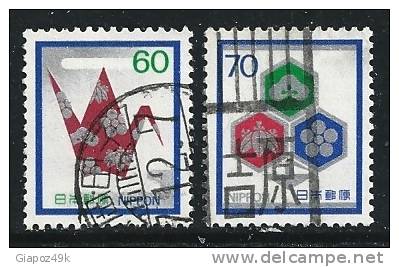 ● JAPAN 1982 - FELICITAZIONI - N.° 1432 / 33 Usati , Serie Completa - Cat. ? € - Lotto N. 57 - Gebraucht