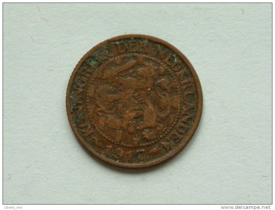 1917 - 1 Cent / KM 152 ( Uncleaned - For Grade, Please See Photo ) ! - 1 Cent