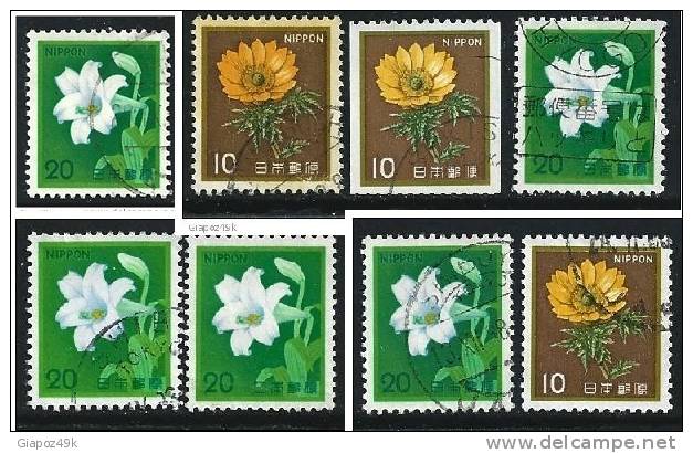 ● JAPAN 1982 - FIORI - N.° 1429 / 30 Usati , Serie Completa - Cat. ? € - Lotto N. 59 /60 /61 /62 - Used Stamps