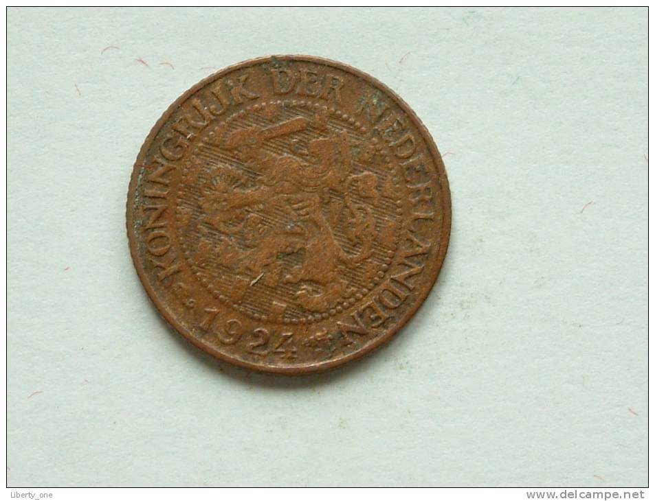 1924 - 1 Cent / KM 152 ( Uncleaned - For Grade, Please See Photo ) ! - 1 Cent