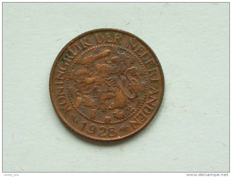 1928 - 1 Cent / KM 152 ( Uncleaned - For Grade, Please See Photo ) ! - 1 Cent