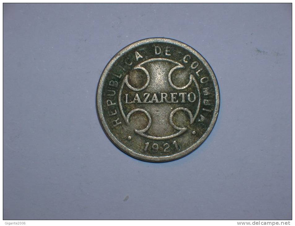 Colombia/ Lazareto 2 Centavos 1921 (2553) - Colombia