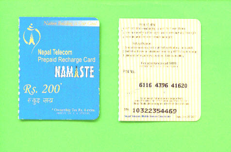 NEPAL - Remote Phonecard As Scan - Nepal