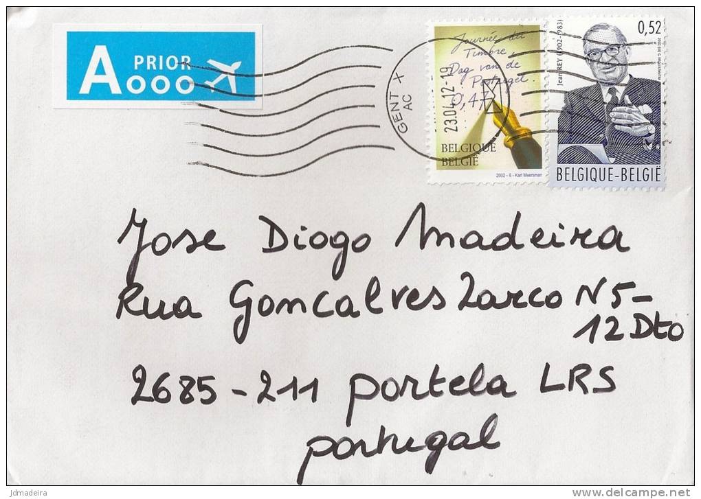 Belgique Cover To Portugal - Covers & Documents