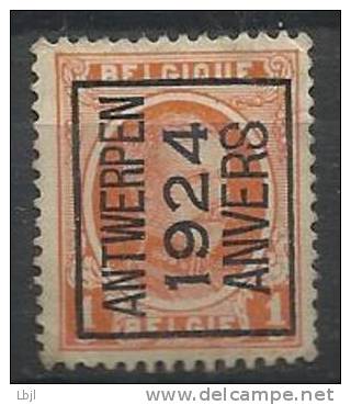 BELGIQUE ,  1 C , Albert 1er , 1921 - 1927 , ANTWERPEN 1924 ANVERS - Typos 1922-26 (Albert I.)