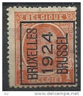 BELGIQUE ,  1 C , Albert 1er , 1921 - 1927 , BRUXELLES 1924 BRUSSEL - Typos 1922-26 (Albert I)