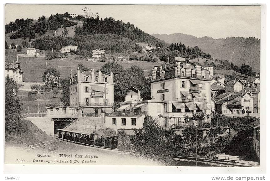 GLION-HOTEL  DES  ALPES  N164 - Ilanz/Glion