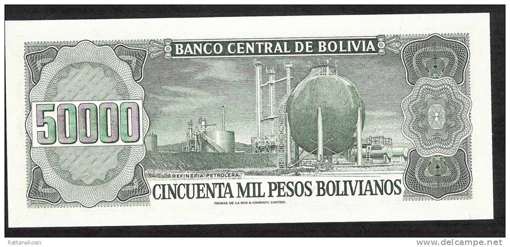 BOLIVIA P170  50.000 BOLIVIANOS  1984   UNC. - Bolivie