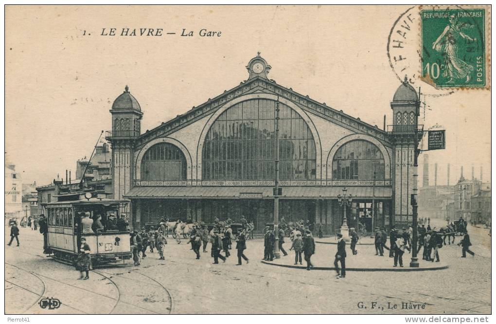 LE HAVRE - La Gare (animation Tramway) - Gare