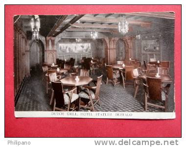 New York > Buffalo  -- Dutch Grill  Hotel Statler  1913 Cancel---  - -ref 518 - Buffalo