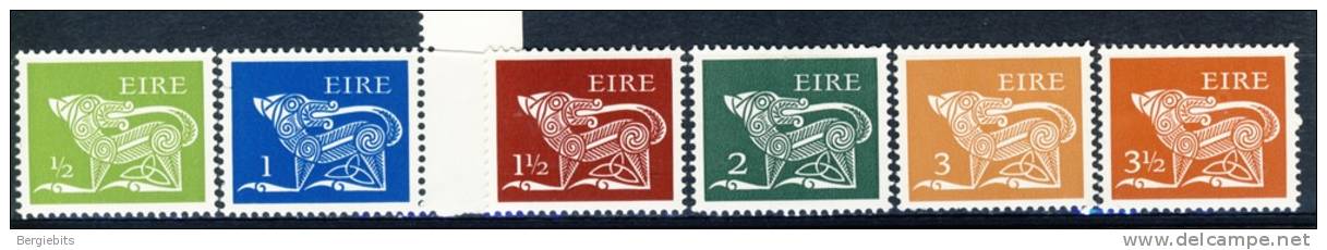 1971-75 Ireland  Watermarked Definitives Of 6 Values All  MNH    Scott # Between 290-296 - Nuovi