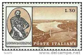 Italia 1964 Scott 901 Sello ** Inauguracion Del Puente Giovanni Da Verrazano En New York 30L Italy Stamps Timbre Italie - 1961-70: Neufs